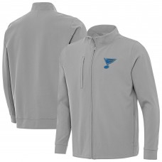 St. Louis Blues Antigua Gray Regard Full-Zip Jacket