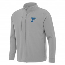 St. Louis Blues Antigua Gray Regard Full-Zip Jacket