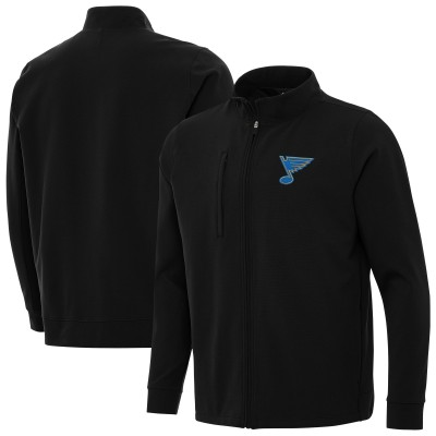 St. Louis Blues Antigua Black Regard Full-Zip Jacket
