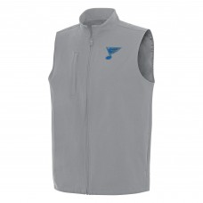 St. Louis Blues Antigua Gray Regard Full-Zip Vest