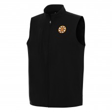 Boston Bruins Antigua Black Regard Full-Zip Vest
