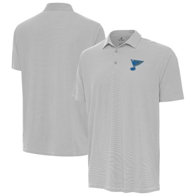 St. Louis Blues Antigua Gray Twine Polo