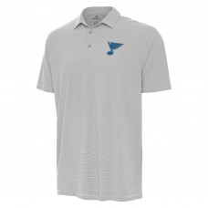 St. Louis Blues Antigua Gray Twine Polo