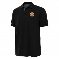 Boston Bruins Antigua Black Era Polo