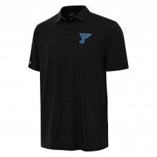 St. Louis Blues Antigua Black Era Polo