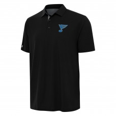 St. Louis Blues Antigua Black Era Polo