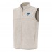 St. Louis Blues Antigua Oatmeal Fortune Full-Zip Vest