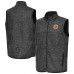 Boston Bruins Antigua Heather Black Fortune Full-Zip Vest