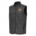 Boston Bruins Antigua Heather Black Fortune Full-Zip Vest