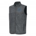 St. Louis Blues Antigua Heather Gray Fortune Full-Zip Vest