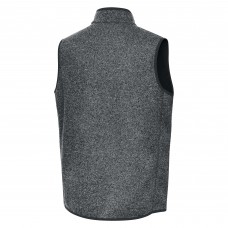St. Louis Blues Antigua Heather Gray Fortune Full-Zip Vest