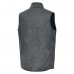 St. Louis Blues Antigua Heather Gray Fortune Full-Zip Vest