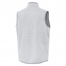 St. Louis Blues Antigua Heather Gray Fortune Full-Zip Vest