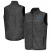 St. Louis Blues Antigua Heather Black Fortune Full-Zip Vest