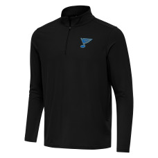 St. Louis Blues Antigua Black Intent Quarter-Zip Top St. Louis Blues Antigua Black Intent Quarter-Zip Top