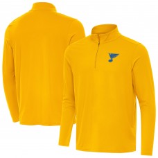St. Louis Blues Antigua Gold Intent Quarter-Zip Top