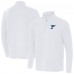 St. Louis Blues Antigua White Intent Quarter-Zip Top