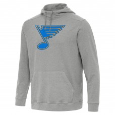St. Louis Blues Antigua Heather Gray Cloud Pullover Hoodie