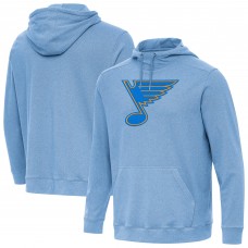 St. Louis Blues Antigua Heather Blue Cloud Pullover Hoodie