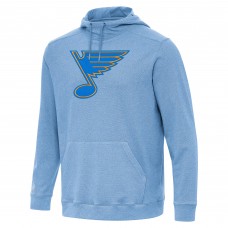 St. Louis Blues Antigua Heather Blue Cloud Pullover Hoodie