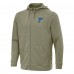 St. Louis Blues Antigua Olive Effortless Full-Zip Hoodie
