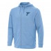 St. Louis Blues Antigua Heather Blue Effortless Full-Zip Hoodie