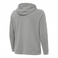 St. Louis Blues Antigua Heather Gray Effortless Full-Zip Hoodie