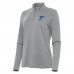 Женская St. Louis Blues Antigua Gray Reprocess Quarter-Zip Pullover