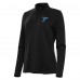 Женская St. Louis Blues Antigua Black Reprocess Quarter-Zip Pullover