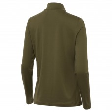 Женская St. Louis Blues Antigua Olive Reprocess Quarter-Zip Pullover