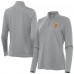 WoBoston Bruins Antigua Gray Reprocess Quarter-Zip Pullover