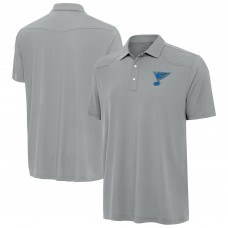 St. Louis Blues Antigua Gray Western Polo