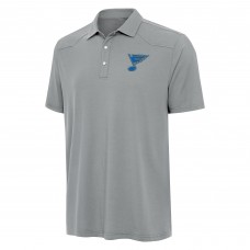 St. Louis Blues Antigua Gray Western Polo
