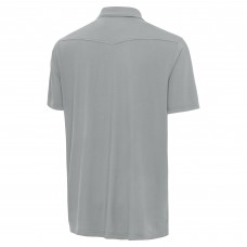 St. Louis Blues Antigua Gray Western Polo