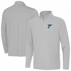 St. Louis Blues Antigua Gray Twine Quarter-Zip Pullover