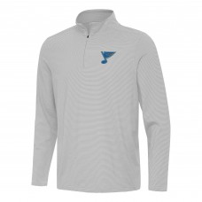 St. Louis Blues Antigua Gray Twine Quarter-Zip Pullover