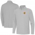 Boston Bruins Antigua Gray Twine Quarter-Zip Pullover