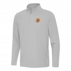 Boston Bruins Antigua Gray Twine Quarter-Zip Pullover