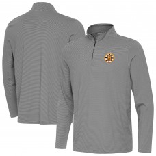 Boston Bruins Antigua Black Twine Quarter-Zip Pullover