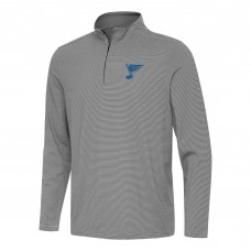 St. Louis Blues Antigua Black Twine Quarter-Zip Pullover