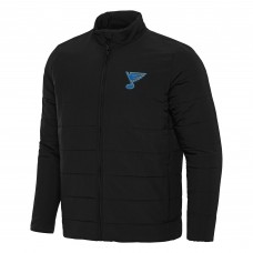 St. Louis Blues Antigua Black Swelter Full-Zip Jacket