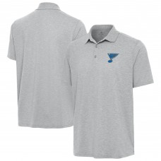 St. Louis Blues Antigua Heather Gray Par 3 Polo