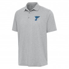 St. Louis Blues Antigua Heather Gray Par 3 Polo