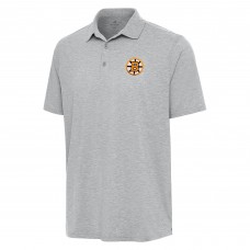 Поло Boston Bruins Antigua Heather Gray Par 3
