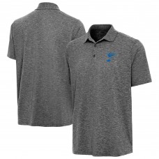 St. Louis Blues Antigua Heather Black Par 3 Polo
