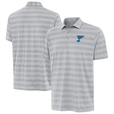 St. Louis Blues Antigua Gray Tunnel Polo