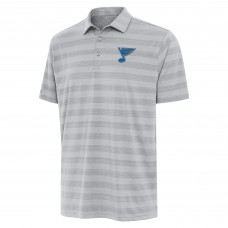 St. Louis Blues Antigua Gray Tunnel Polo