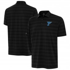 St. Louis Blues Antigua Black Tunnel Polo