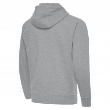 St. Louis Blues Antigua Heather Gray Victory Full-Zip Hoodie
