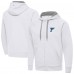 St. Louis Blues Antigua White Victory Full-Zip Hoodie